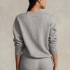 Dark Grey Women’s Ralph Lauren Fleece Crewneck Pullover Sweatshirts