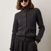 Dark Grey Women’s Ralph Lauren Glen Plaid Cashmere Jackets