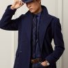 Dark Navy Men’s Ralph Lauren Handmade Wool Herringbone Topcoat Coats Dark Navy Men’s Ralph Lauren Handmade Wool Herringbone Topcoat Coats