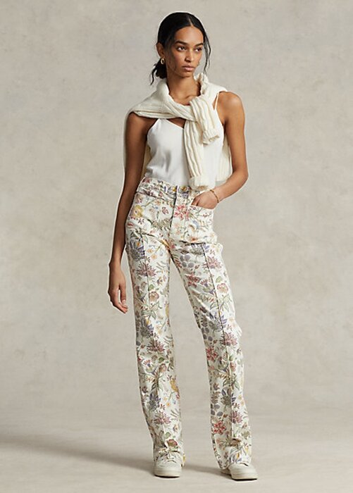 Flower Women’s Ralph Lauren Floral-Print Jenn Flare Jeans Flower Women’s Ralph Lauren Floral-Print Jenn Flare Jeans
