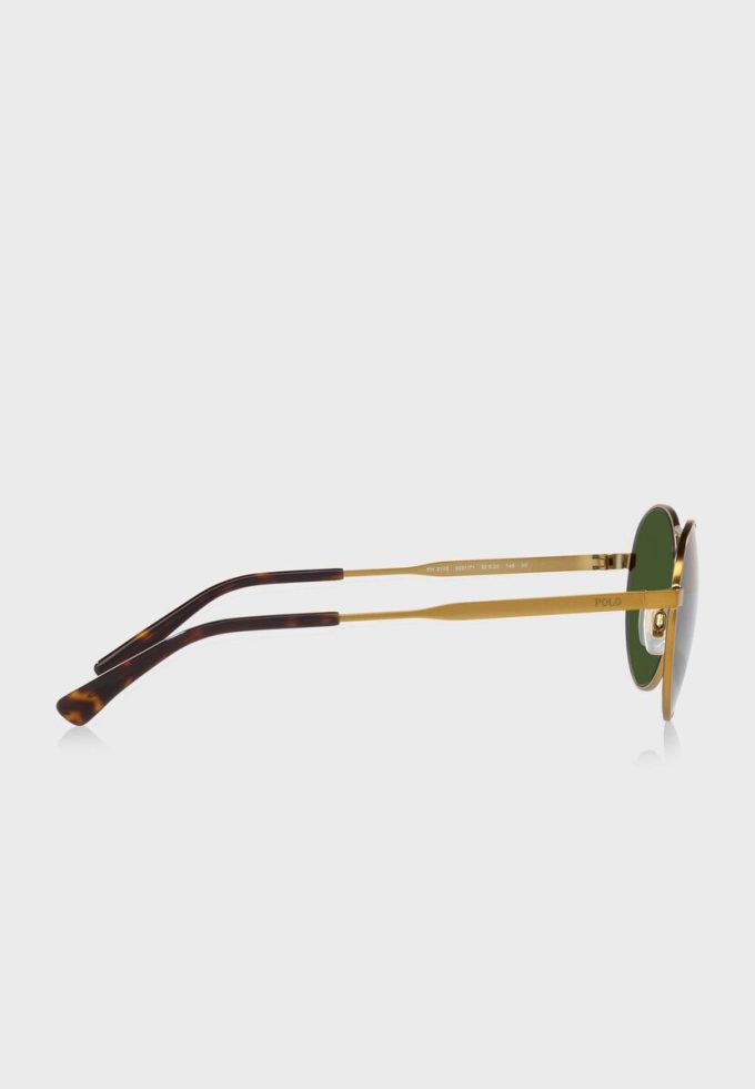 Gold Men’s Ralph Lauren 0Ph3142 Round Sunglasses Gold Men’s Ralph Lauren 0Ph3142 Round Sunglasses