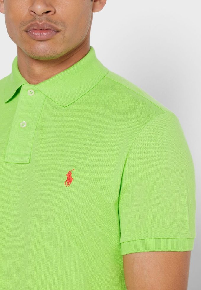 Green Men’s Ralph Lauren Basic Mesh Polo Shirts