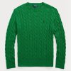 Green Men’s Ralph Lauren Cable-knit Cotton Jumper  Sweaters