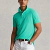 Green Men’s Ralph Lauren Custom Slim Fit Mesh Polo Shirts Green Men’s Ralph Lauren Custom Slim Fit Mesh Polo Shirts
