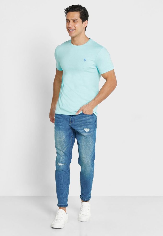 Green Men’s Ralph Lauren Essential Crew Neck T Shirts