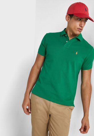 Green Men’s Ralph Lauren Essential Polo Shirts