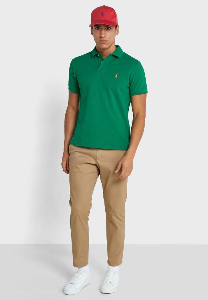 Green Men’s Ralph Lauren Essential Polo Shirts
