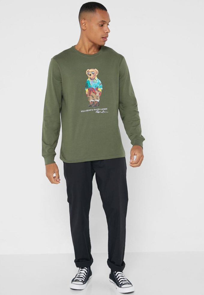 Green Men’s Ralph Lauren Graphic Crew Neck T Shirts Green Men’s Ralph Lauren Graphic Crew Neck T Shirts