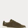 Green Men’s Ralph Lauren Heritage Court II Suede Sneakers