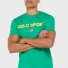Green Men’s Ralph Lauren Logo Crew Neck T Shirts