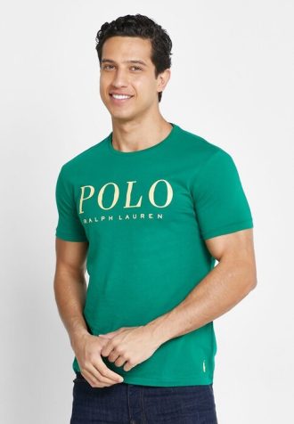 Green Men’s Ralph Lauren Logo Crew Neck T Shirts