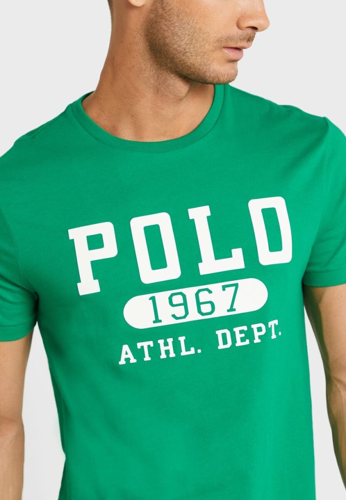 Green Men’s Ralph Lauren Logo Crew Neck T Shirts