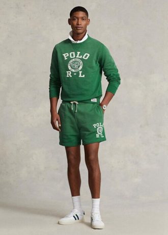 Green Men’s Ralph Lauren Logo Fleece   Shorts