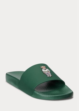 Green Men’s Ralph Lauren Polo Bear Slippers