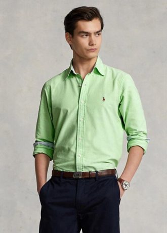 Green Men’s Ralph Lauren Slim Fit Oxford Shirts Green Men’s Ralph Lauren Slim Fit Oxford Shirts