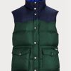 Green Men’s Ralph Lauren Water-repellent Down Western Gilet  Jackets