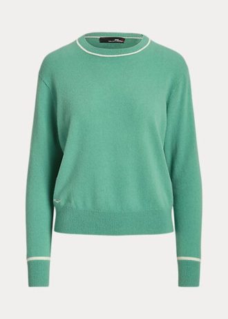 Green Women’s Ralph Lauren Cashmere Crewneck Sweaters