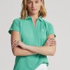 Green Women’s Ralph Lauren Tailored Fit Piqué Polo Shirts