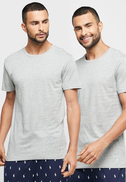 Grey Men’s Ralph Lauren 3 Pack Assorted Crew Neck T Shirts Grey Men’s Ralph Lauren 3 Pack Assorted Crew Neck T Shirts