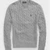 Grey Men’s Ralph Lauren Cable-knit Cotton Jumper Sweaters Grey Men’s Ralph Lauren Cable-knit Cotton Jumper Sweaters