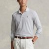 Grey Men’s Ralph Lauren Custom Slim Fit Birdseye Polo Shirts