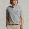 Grey Men’s Ralph Lauren Custom Slim Fit Mesh Polo Shirts