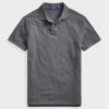 Grey Men’s Ralph Lauren Custom Slim Fit Mesh Polo Shirts