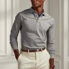 Grey Men’s Ralph Lauren Custom Slim Fit Pique Polo Shirts