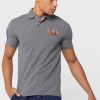 Grey Men’s Ralph Lauren Embroidered Logo Polo Shirts