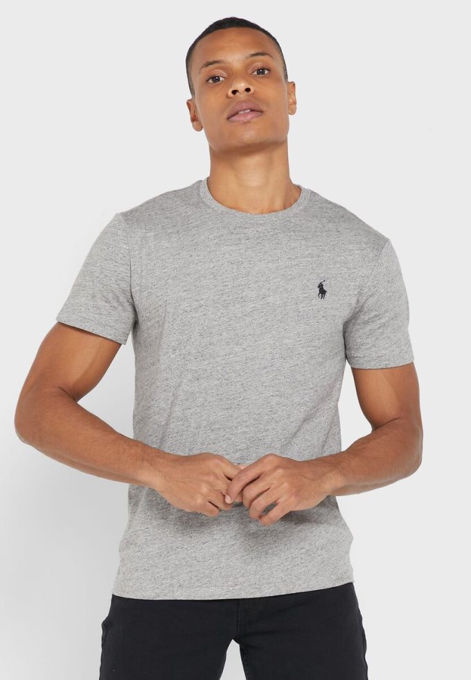 Grey Men’s Ralph Lauren Essential Crew Neck T Shirts