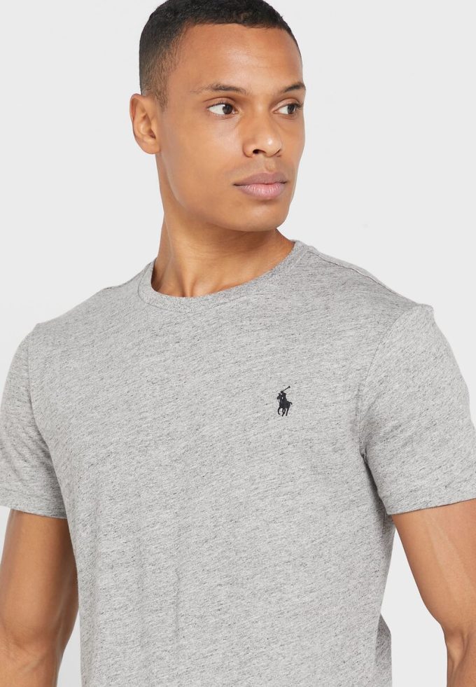 Grey Men’s Ralph Lauren Essential Crew Neck T Shirts