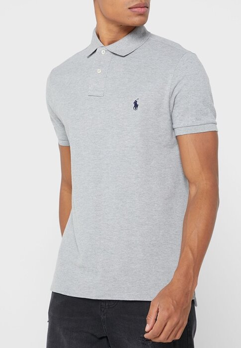 Grey Men’s Ralph Lauren Essential Polo Shirts Grey Men’s Ralph Lauren Essential Polo Shirts