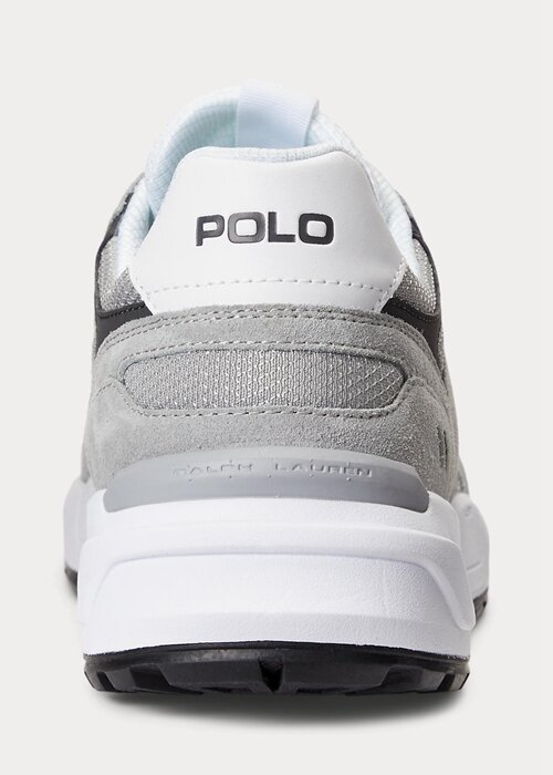 Grey Men’s Ralph Lauren Jogger Suede & Mesh Sneakers Grey Men’s Ralph Lauren Jogger Suede & Mesh Sneakers