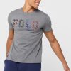 Grey Men’s Ralph Lauren Logo Crew Neck T Shirts
