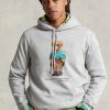 Grey Men’s Ralph Lauren Polo Bear Fleece  Hoodie