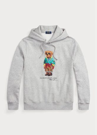 Grey Men’s Ralph Lauren Polo Bear Fleece Hoodie Grey Men’s Ralph Lauren Polo Bear Fleece Hoodie