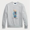 Grey Men’s Ralph Lauren Polo Bear Fleece  Sweatshirt