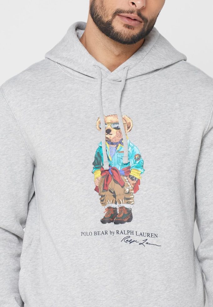 Grey Men’s Ralph Lauren Printed Hoodie