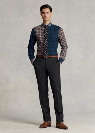 Grey Men’s Ralph Lauren Slim Fit Wool Twill  Pants