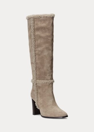 Grey Women’s Ralph Lauren Aubri Suede Boots