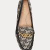 Grey Women’s Ralph Lauren Averi II Monogram Jacquard Loafers