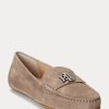 Grey Women’s Ralph Lauren Barnsbury Suede Loafers