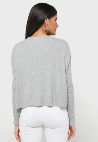 Grey Women’s Ralph Lauren Crew Neck Knitted Tops