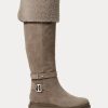 Grey Women’s Ralph Lauren Cristine Suede Boots