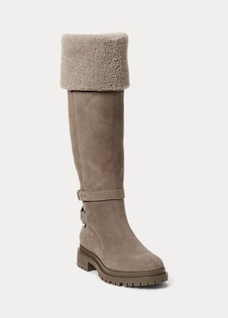 Grey Women’s Ralph Lauren Cristine Suede Boots