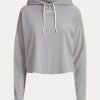 Grey Women’s Ralph Lauren Cropped Cotton Jersey Sweatshirts