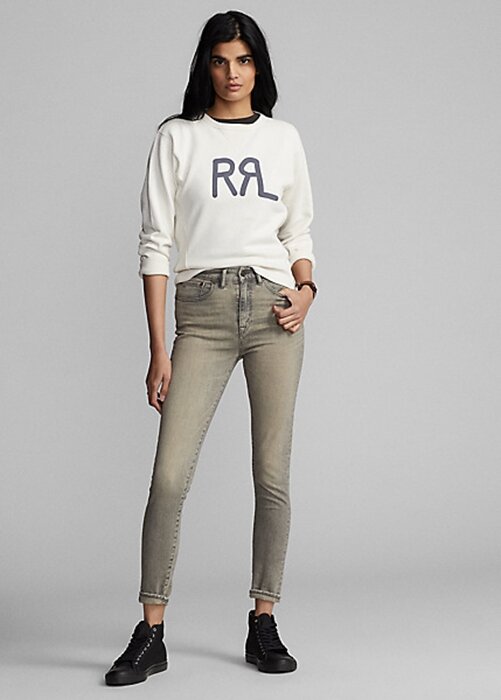 Grey Women’s Ralph Lauren Stretch High Skinny Distressed Jeans Grey Women’s Ralph Lauren Stretch High Skinny Distressed Jeans