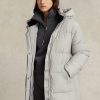 Grey Women’s Ralph Lauren Water-Resistant Down Hooded Coats