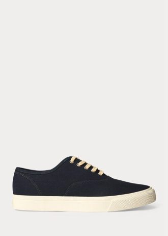 Indigo Men’s Ralph Lauren Indigo Canvas Sneakers