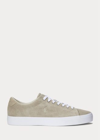 Khaki Men’s Ralph Lauren Longwood Suede Sneakers Khaki Men’s Ralph Lauren Longwood Suede Sneakers